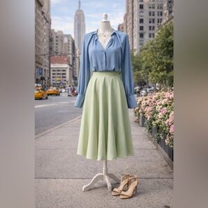 Woman’s Light Blue Dressy Casual Top